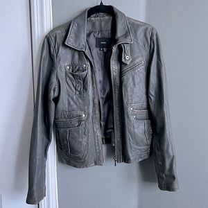 Nordstrom Charcoal Leather Jacket